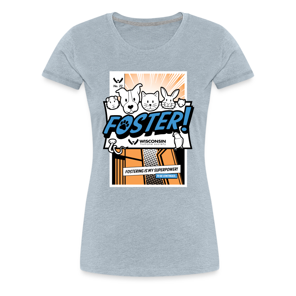 
                  
                    Foster Comic Contoured Premium T-Shirt - heather ice blue
                  
                