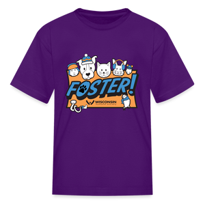 Foster Winter Logo Kids' T-Shirt - purple