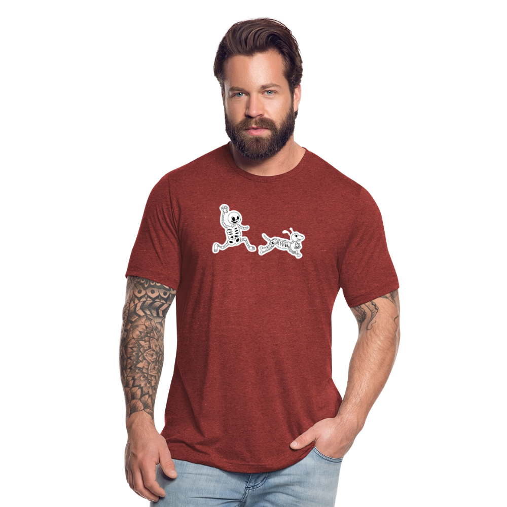 
                  
                    Skeleton Friends Unisex Tri-Blend T-Shirt - heather cranberry
                  
                