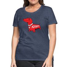 Load image into Gallery viewer, &quot;Big Red Dog&quot; Contoured Premium T-Shirt - heather blue