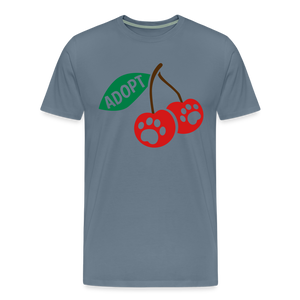 Door County Cherries Classic Premium T-Shirt - steel blue