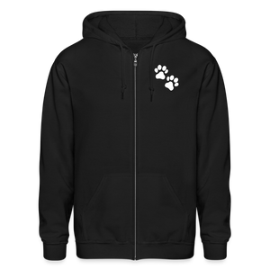 WHS Logo Heavy Blend Adult Zip Hoodie - black