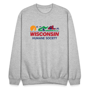 WHS License Plate Crewneck Sweatshirt - heather gray