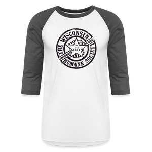 WHS 1879 Logo Baseball T-Shirt - white/charcoal