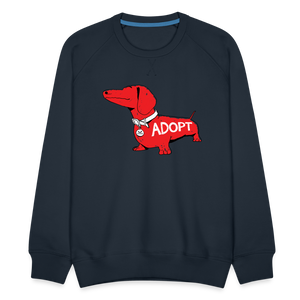 "Big Red Dog" Unisex Premium Sweatshirt - navy