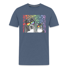 Load image into Gallery viewer, Pride Party Kids&#39; Premium T-Shirt - heather blue