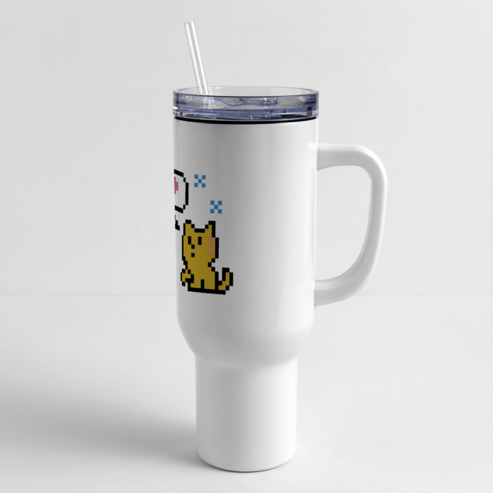 
                  
                    8-Bit Dog & Cat 40 oz Travel Tumbler - white
                  
                