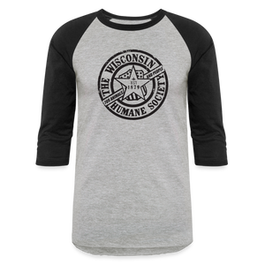 WHS 1879 Logo Baseball T-Shirt - heather gray/black