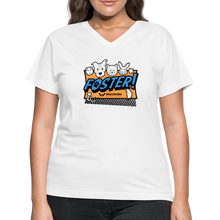 Load image into Gallery viewer, Foster Logo Contoured V-Neck T-Shirt - white