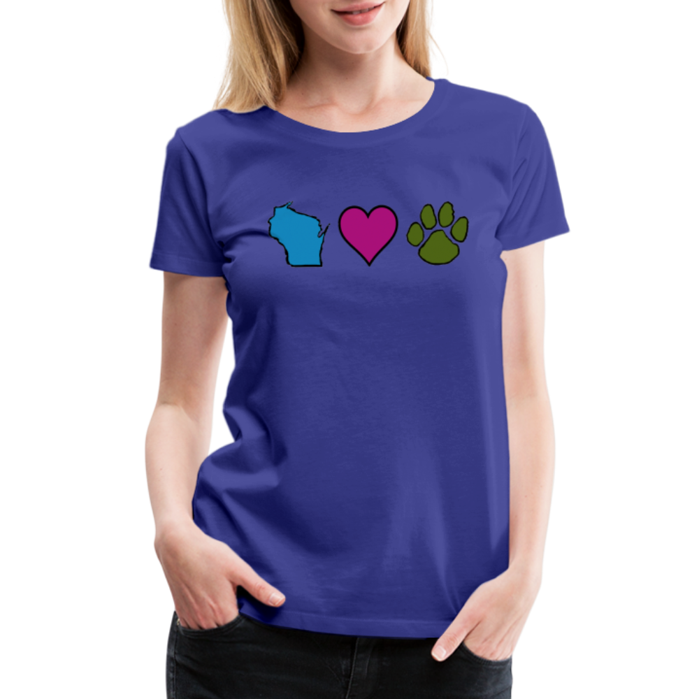 
                  
                    WI Loves Pets Contoured Premium T-Shirt - royal blue
                  
                