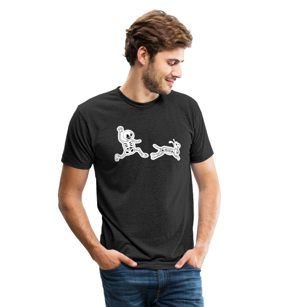
                  
                    Skeleton Friends Unisex Tri-Blend T-Shirt - heather black
                  
                