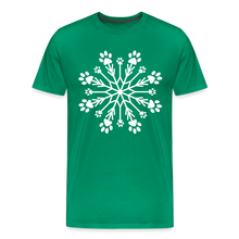 Load image into Gallery viewer, Paw Snowflake Premium T-Shirt - kelly green