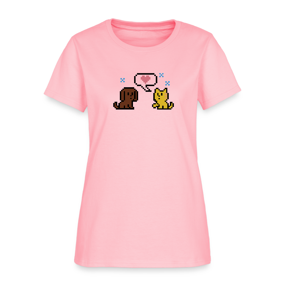 
                  
                    8-Bit Dog & Cat Contoured T-Shirt - pink
                  
                