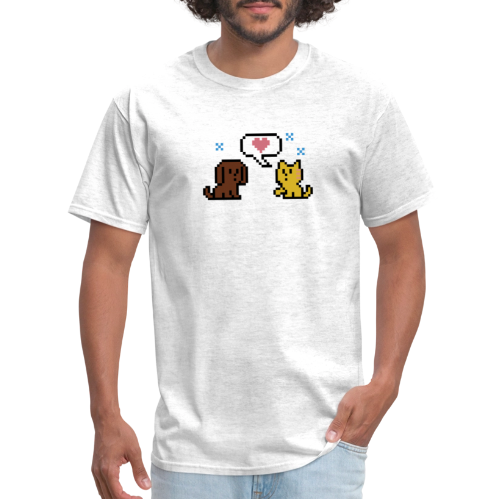 
                  
                    8-Bit Dog & Cat Classic T-Shirt - light heather gray
                  
                