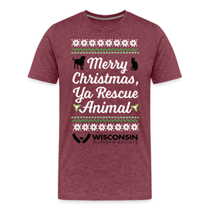 Ya Rescue Animal Classic Premium T-Shirt - heather burgundy