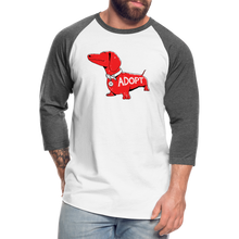 Load image into Gallery viewer, &quot;Big Red Dog&quot; Baseball T-Shirt - white/charcoal