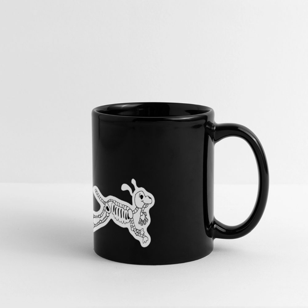 Skeleton Friends Panoramic Mug - black