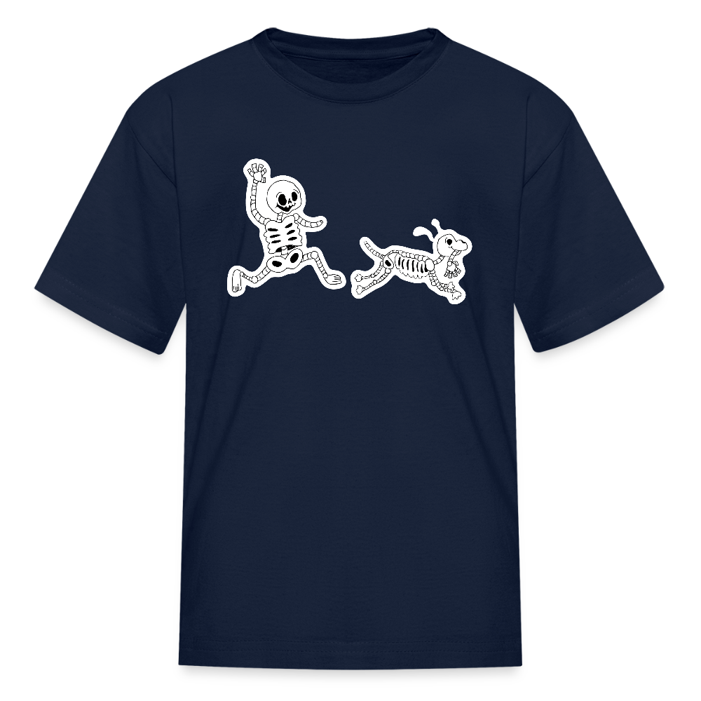 
                  
                    Skeleton Friends Kids' T-Shirt - navy
                  
                