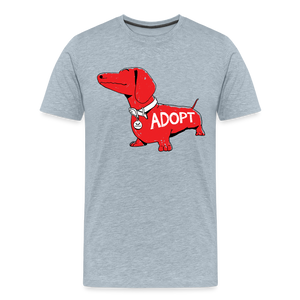 "Big Red Dog" Classic Premium T-Shirt - heather ice blue