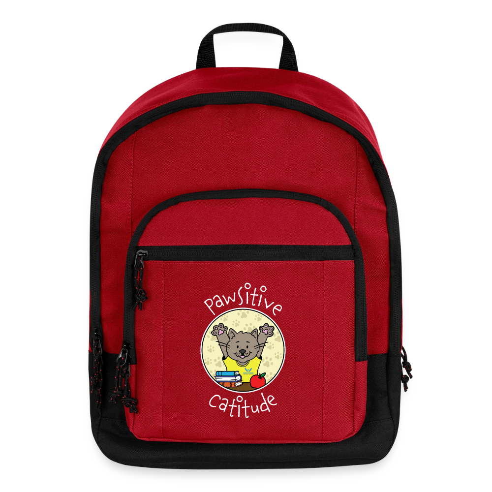 WHS Pawsitive Catitude Basic Backpack - red