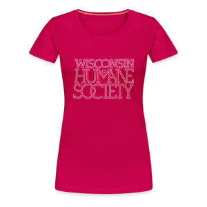 WHS 1987 Logo Contoured Premium T-Shirt - dark pink