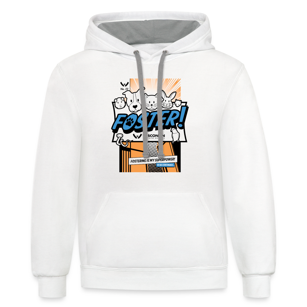 
                  
                    Foster Comic Contrast Hoodie - white/gray
                  
                