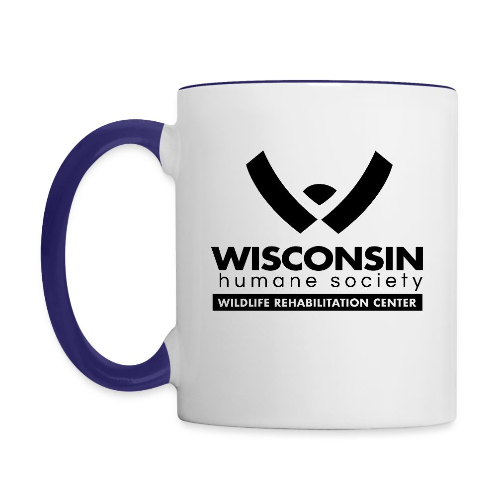 WHS Wildlife Contrast Coffee Mug - white/cobalt blue