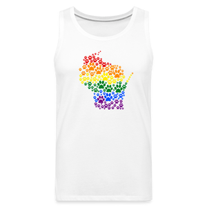 Pride Paws Premium Tank - white