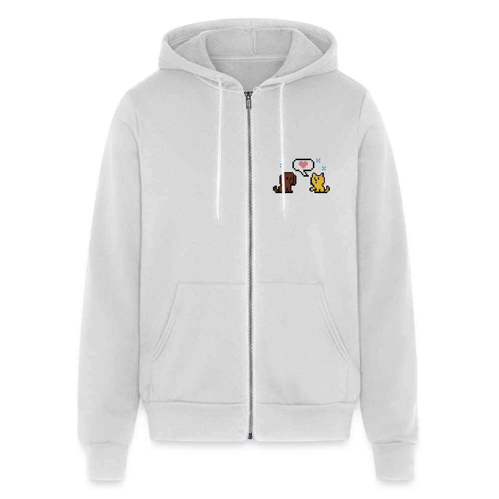 
                  
                    8-Bit Dog & Cat Bella + Canvas Unisex Full Zip Hoodie - silver
                  
                