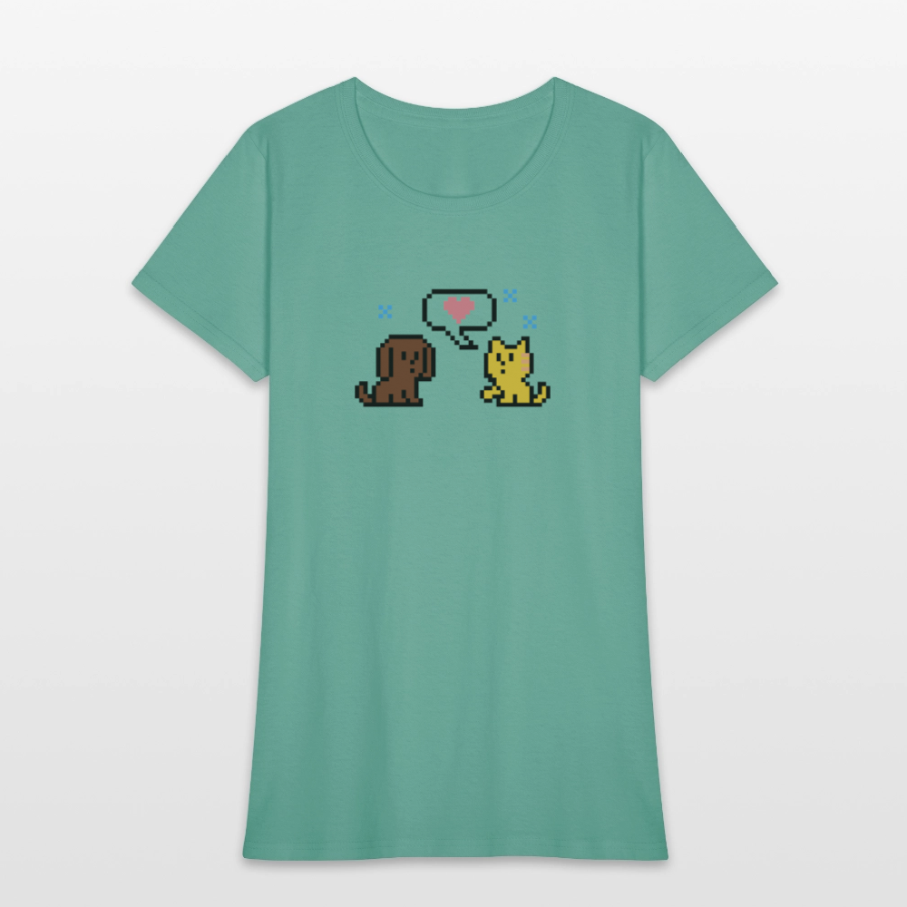 
                  
                    8-Bit Dog & Cat Contoured T-Shirt - aquatic
                  
                