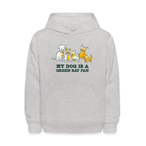 Dog is a GB Fan Kids' Hoodie - heather gray