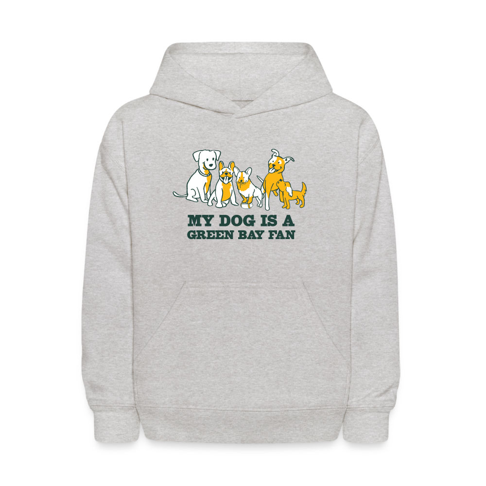 Dog is a GB Fan Kids' Hoodie - heather gray