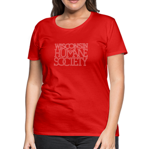 WHS 1987 Logo Contoured Premium T-Shirt - red