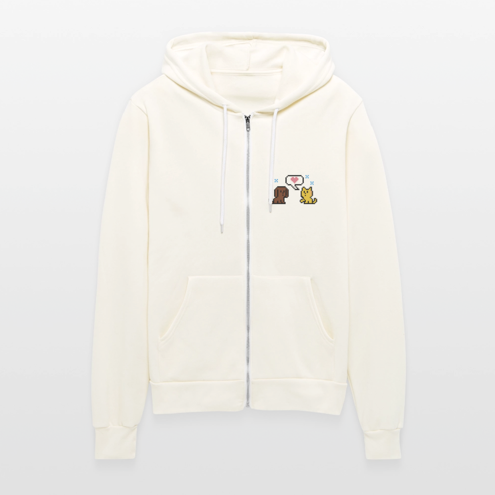 
                  
                    8-Bit Dog & Cat Bella + Canvas Unisex Full Zip Hoodie - vintage white
                  
                