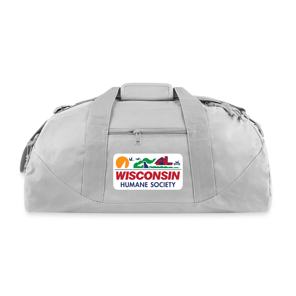 WHS License Plate Recycled Duffel Bag - gray