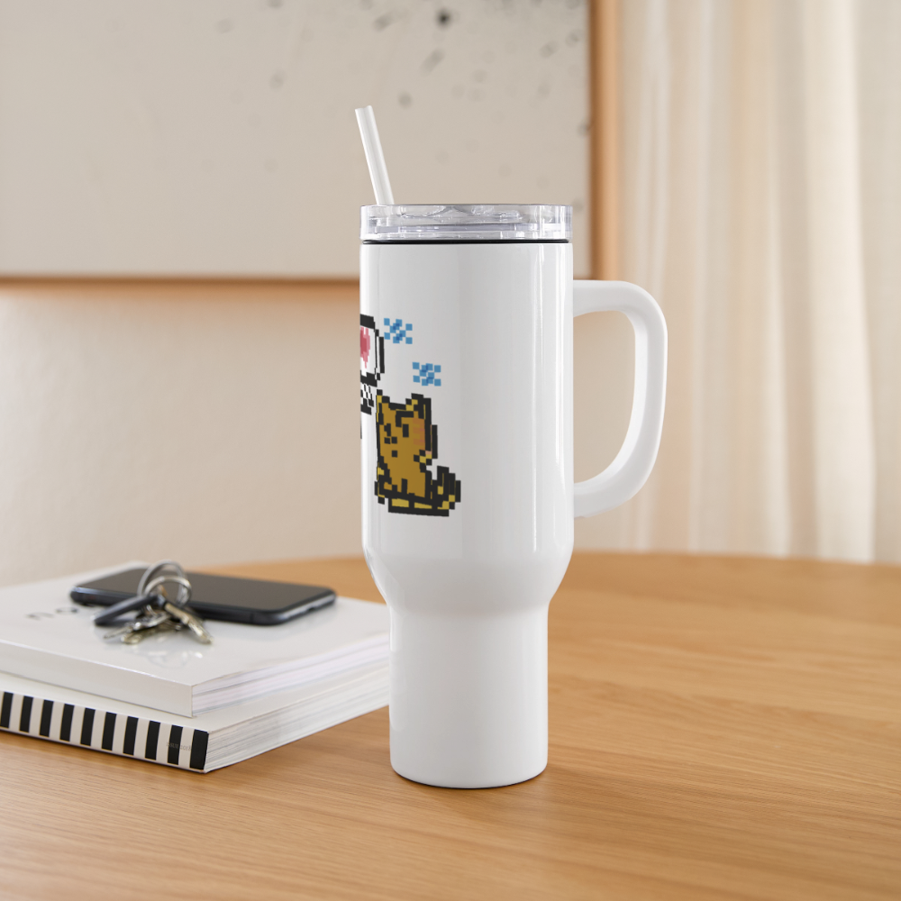 
                  
                    8-Bit Dog & Cat 40 oz Travel Tumbler - white
                  
                