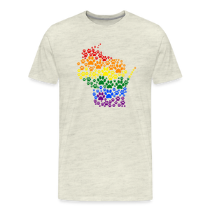 Pride Paws Classic Premium T-Shirt - heather oatmeal