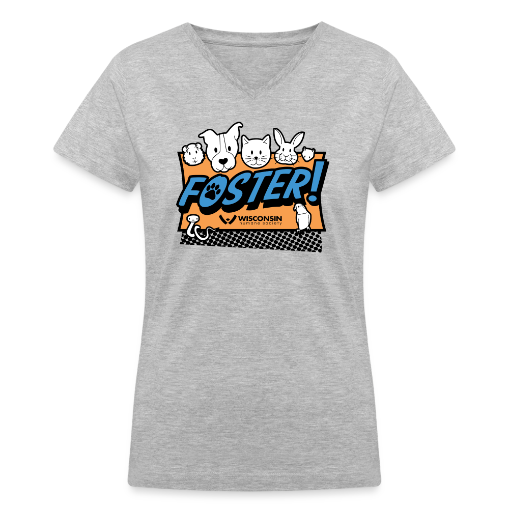 
                  
                    Foster Logo Contoured V-Neck T-Shirt - gray
                  
                