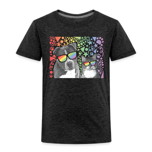 Pride Party Toddler Premium T-Shirt - charcoal grey