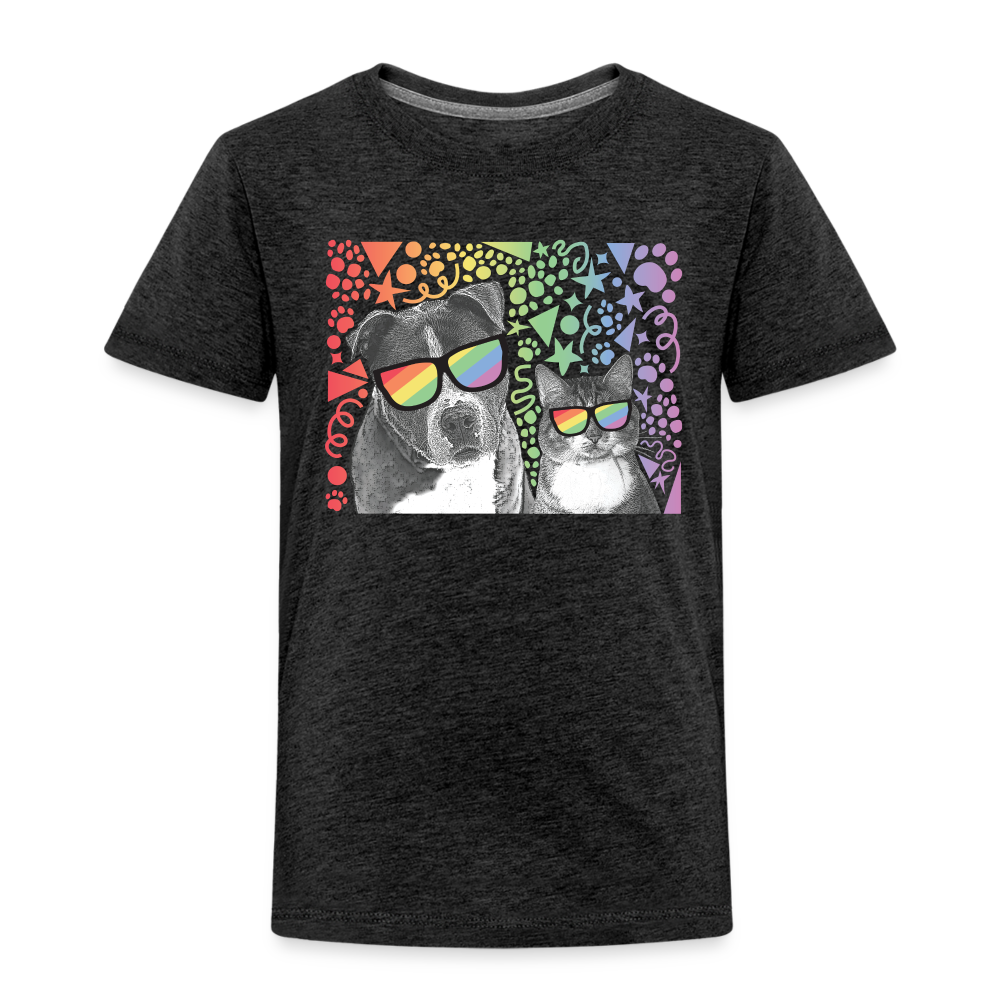 Pride Party Toddler Premium T-Shirt - charcoal grey