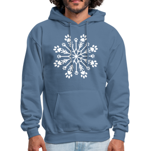 Paw Snowflake Classic Hoodie - denim blue