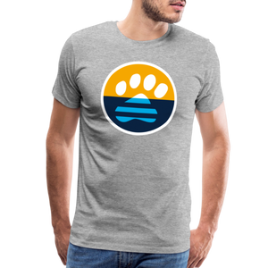 MKE Flag Paw Classic Premium T-Shirt - heather gray