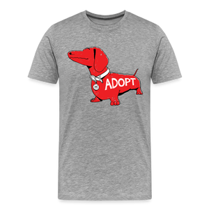 "Big Red Dog" Classic Premium T-Shirt - heather gray