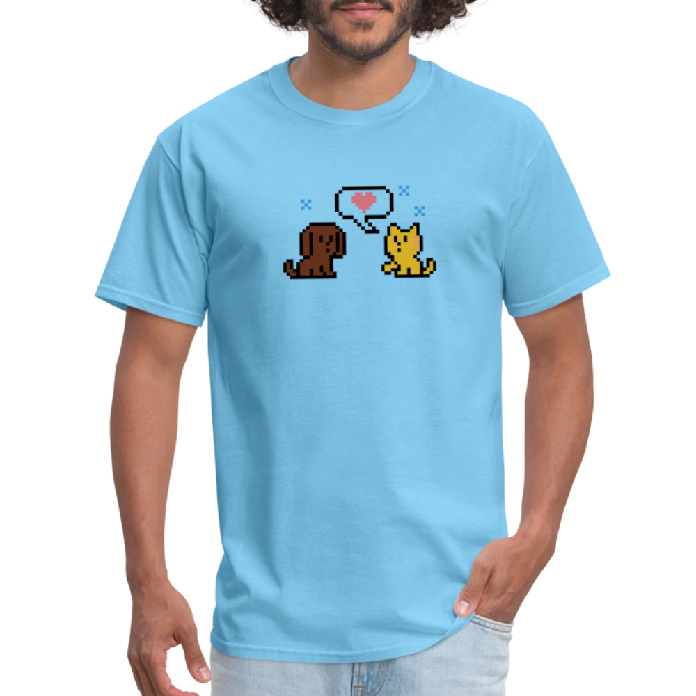 
                  
                    8-Bit Dog & Cat Classic T-Shirt - aquatic blue
                  
                
