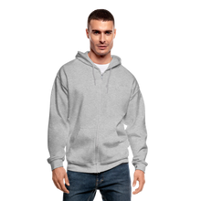 Load image into Gallery viewer, Pride Paws Gildan Heavy Blend Adult Zip Hoodie - heather gray