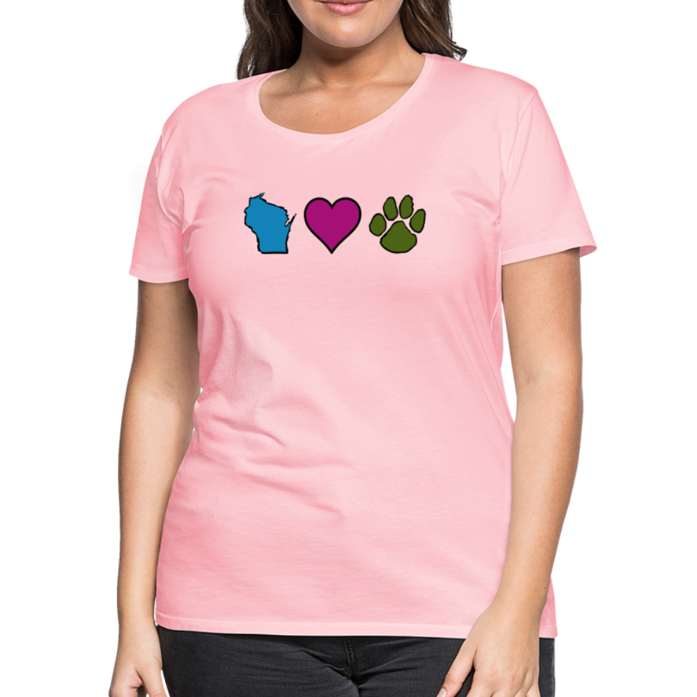 
                  
                    WI Loves Pets Contoured Premium T-Shirt - pink
                  
                