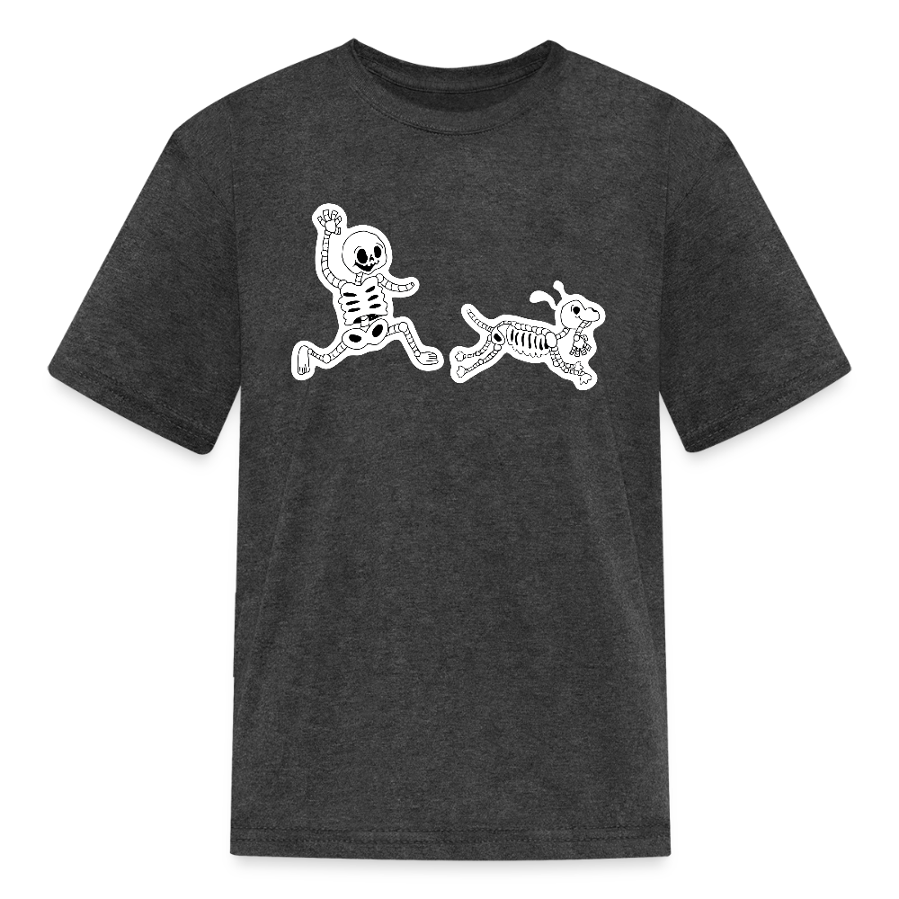 
                  
                    Skeleton Friends Kids' T-Shirt - heather black
                  
                