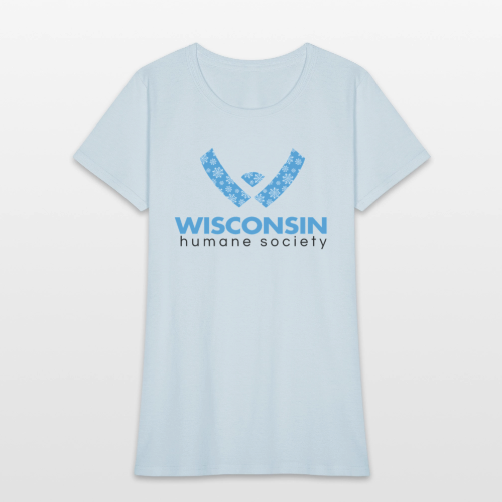 WHS Snow Logo Contoured T-Shirt - light blue