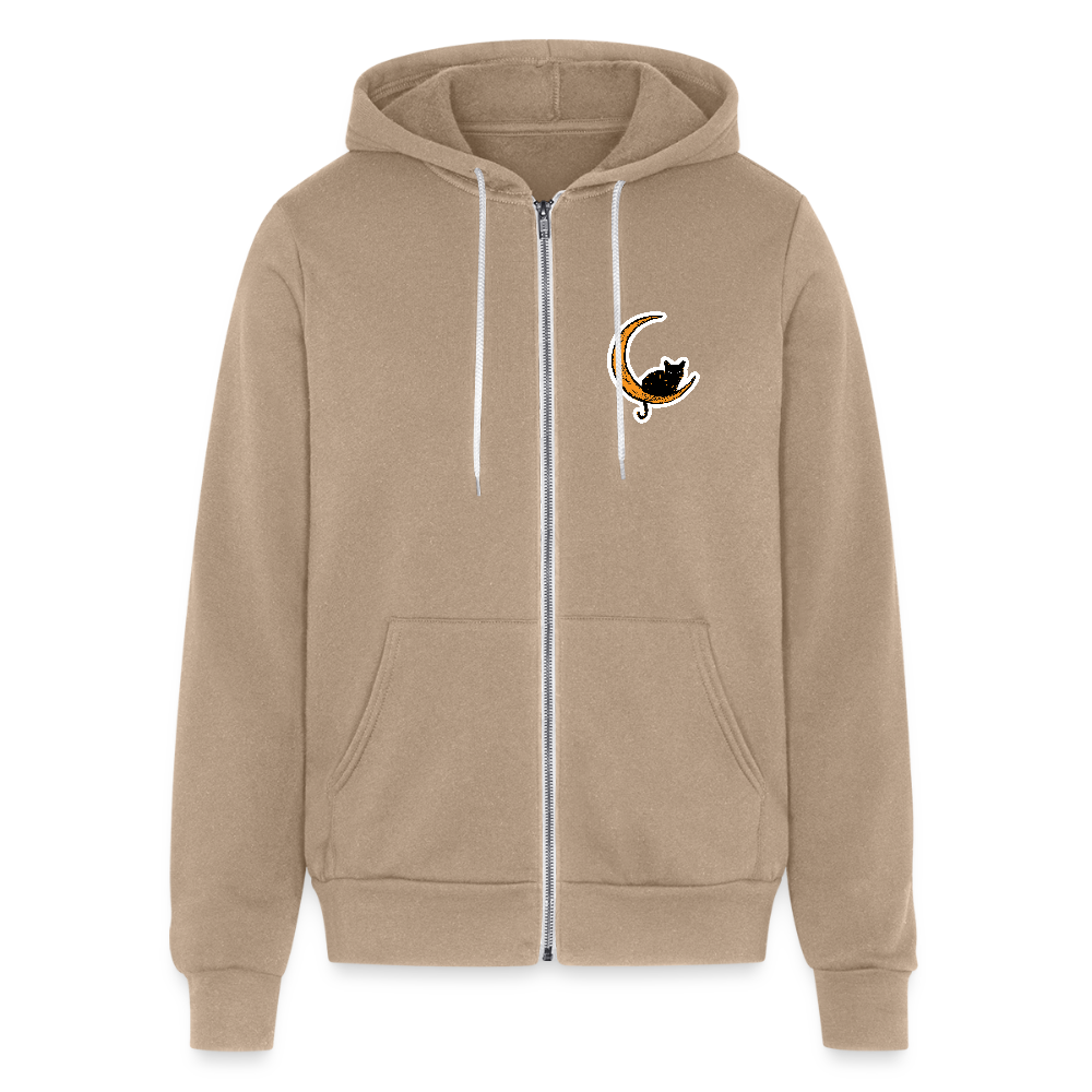 
                  
                    Moon Cat Bella + Canvas Unisex Full Zip Hoodie - tan
                  
                