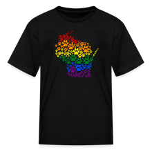 Load image into Gallery viewer, Pride Paws Kids&#39; T-Shirt - black